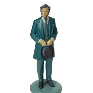 Franklin Mint Gone With The Wind Figurine 1990 vtg Selznick Frank Kennedy Hat